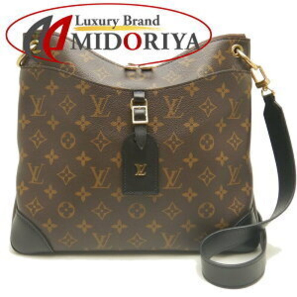 LOUIS VUITTON Monogram Odeon NM Shoulder Bag Noir Black